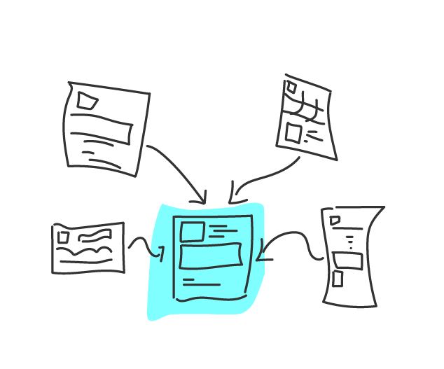 condensing multiple wireframes into one