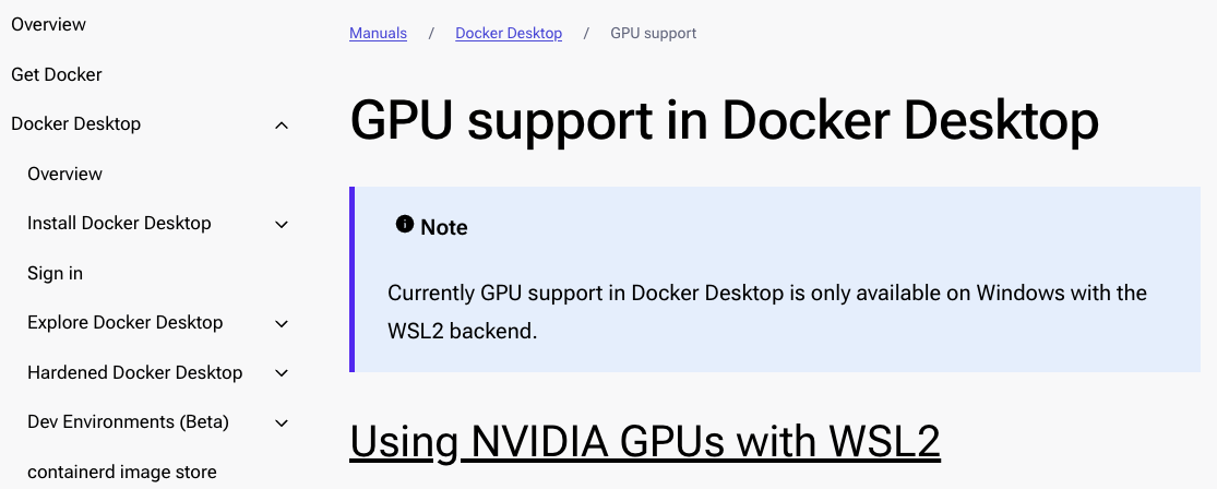 Docker: No GPU for you, Mac.